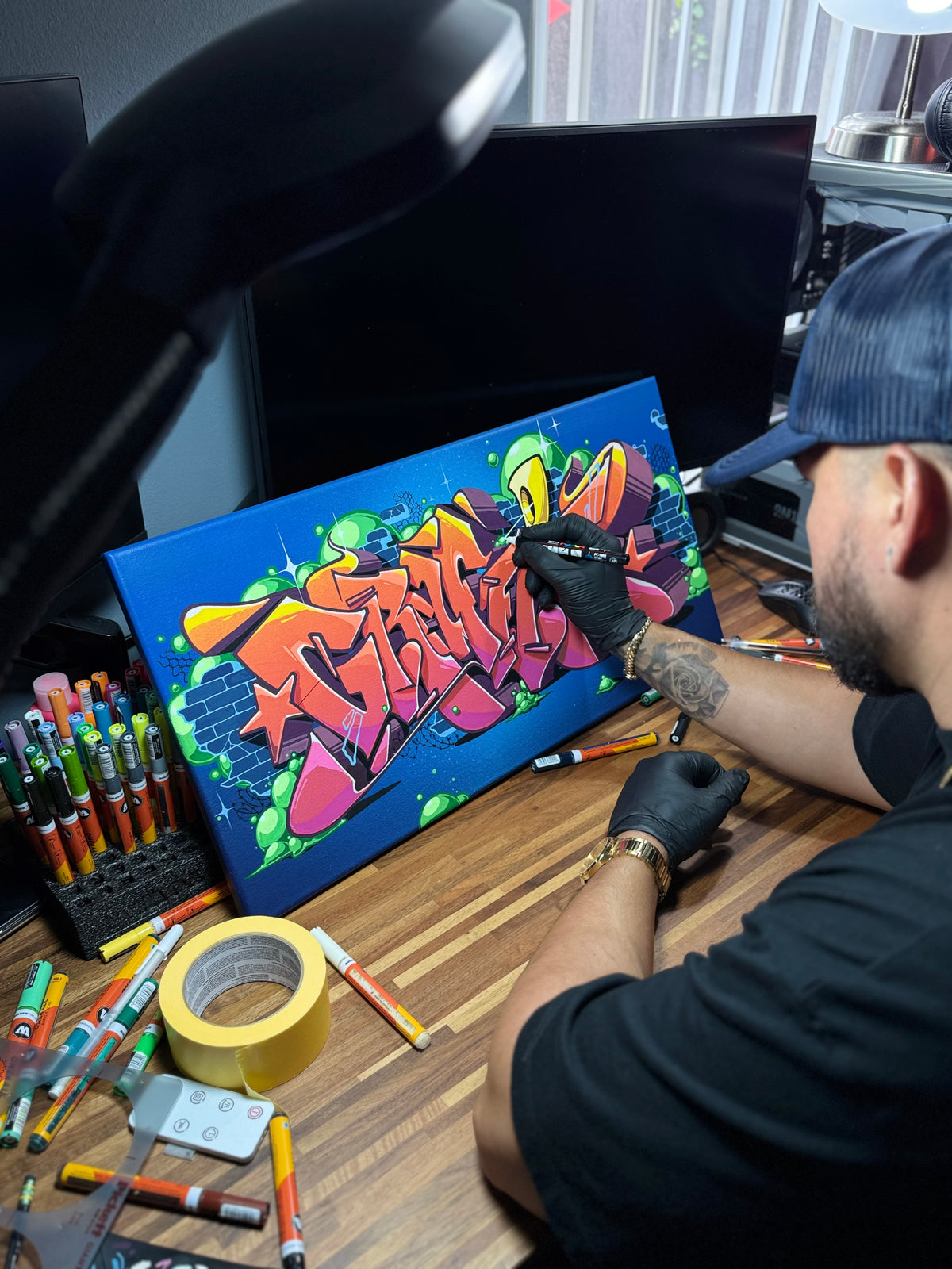 “GRAFFITI” — Original Mixed Media on Canvas